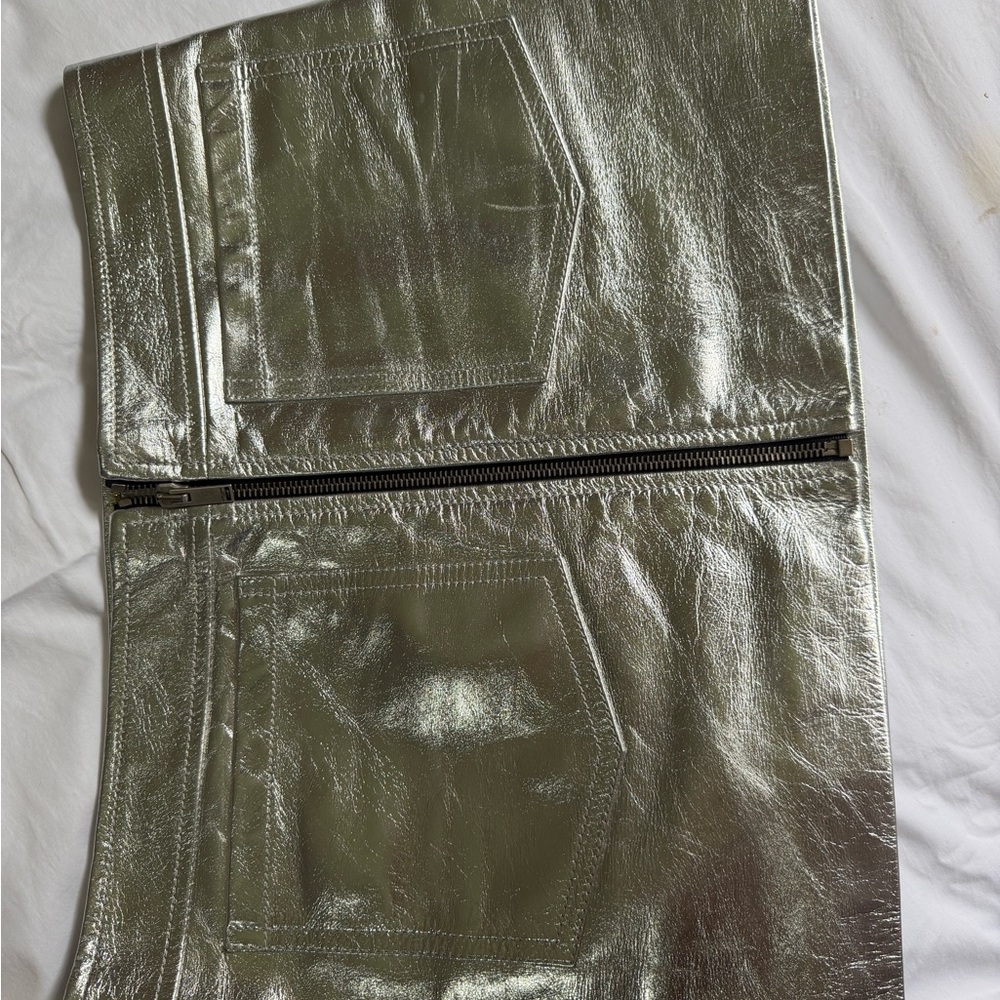 Saint Laurent Silver Metallic Garment